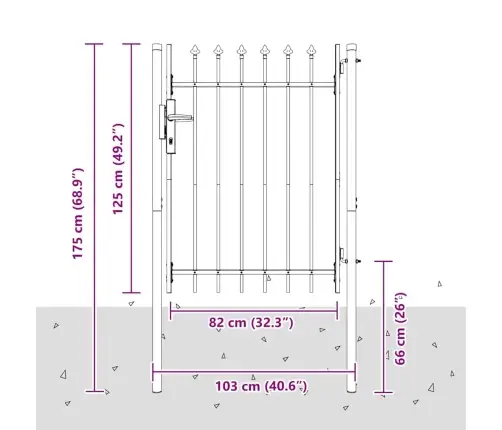Tara Aed Lukuga Hall 103 X 175 Cm Pulbervärvitud Teras