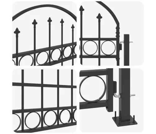 Žoga Vārti Pelēka 102 X 200 Cm Tērauds Vidaxl