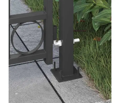 Žoga Vārti Pelēka 102 X 200 Cm Tērauds Vidaxl