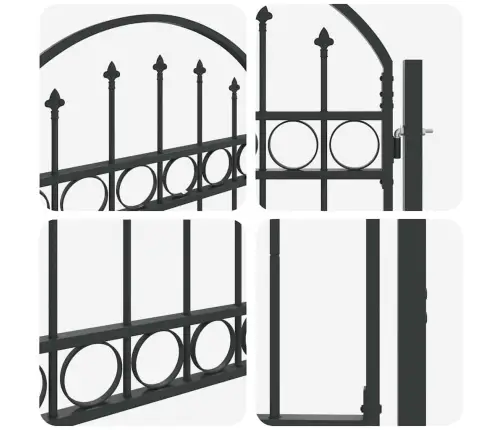 Žoga Vārti Pelēka 100 X 125 Cm Pulverkrāsots Tērauds Vidaxl