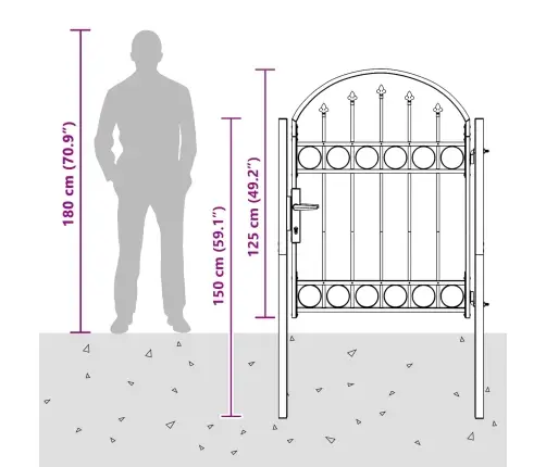 Žoga Vārti Pelēka 100 X 125 Cm Pulverkrāsots Tērauds Vidaxl