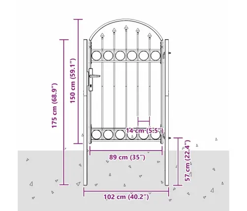 Žoga Vārti Pelēka 100 X 150 Cm Pulverkrāsots Tērauds Vidaxl