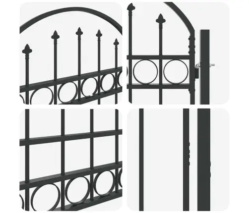 Žoga Vārti Pelēka 100 X 175 Cm Pulverkrāsots Tērauds Vidaxl