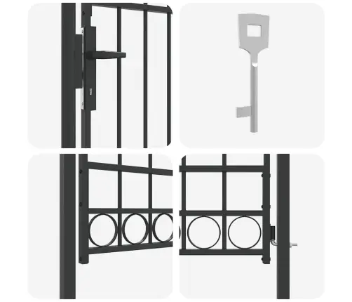 Žoga Vārti Pelēka 100 X 175 Cm Pulverkrāsots Tērauds Vidaxl