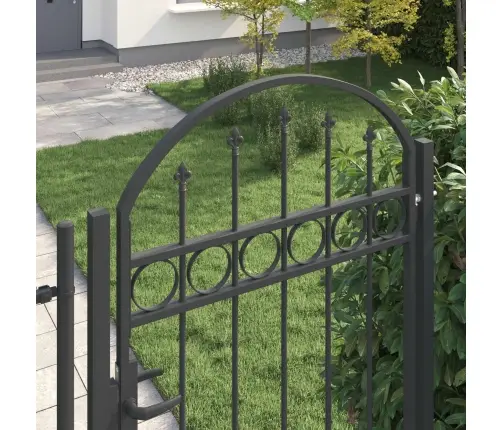 Žoga Vārti Pelēka 100 X 250 Cm Pulverkrāsots Tērauds Vidaxl