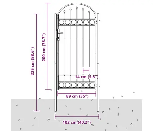 Tvora Vartai Pilka 100 X 250 Cm