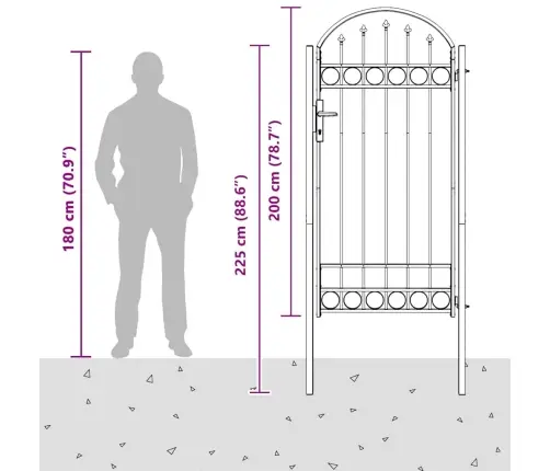 Tvora Vartai Pilka 100 X 250 Cm