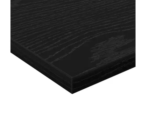 Knygų Lentyna 4 Pcs Juoda 40 X 20 X 1.5 Cm Apdirbta Mediena