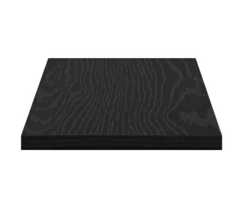 Knygų Lentyna 4 Pcs Juoda 40 X 20 X 1.5 Cm Apdirbta Mediena