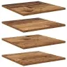Plauktu Dēļu 4 Iepakojums - Vecais Koks - 40X40X1.5 Cm - Izgatavots No Inženierijas Koka Vidaxl