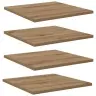 Raamatute Riiuli Plaat 4 Pcs Pruun 40 X 40 X 1,5 Cm Tehispuit