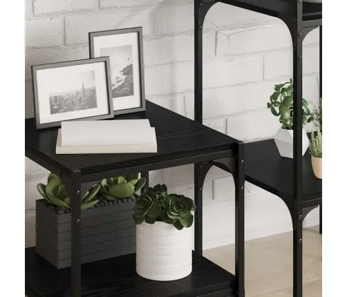 Raamatute Riiuli Plaat 4 Pcs Must 40 X 40 X 1.5 Cm Tehispuit Raamatute Riiuli Plaat 4 Pcs Must 40 X 40 X 1.5 Cm Tehispuit