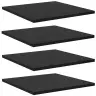 Raamatute Riiuli Plaat 4 Pcs Must 40 X 40 X 1.5 Cm Tehispuit Raamatute Riiuli Plaat 4 Pcs Must 40 X 40 X 1.5 Cm Tehispuit