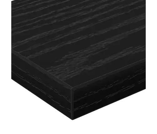 4 Gabali Melnā Ozola Grāmatplaukti - Izmērs 60X10X1.5 Cm - Izgatavoti No Inženierijas Koka. Vidaxl