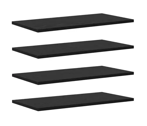 Plauktu Dēļi - 4 Gabali Melna Ozolkoka, Izmēri 60X30X1.5 Cm, Izgatavoti No Inženierijas Koka. Vidaxl