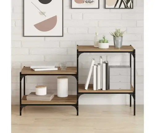 Knygų Lentyna 4 Pcs Ruda 60 X 40 X 1.5 Cm Apdirbta Mediena