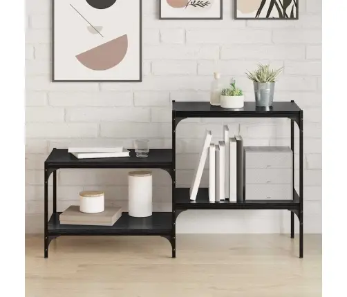 Grāmatu Plaukta Dēlis Ar Plauktu 4 Pcs Melna 100 X 40 X 1.5Cm Vidaxl