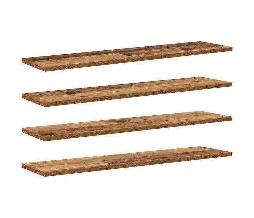 Grāmatu Plaukta Dēlis Ar Plauktu 4 Pcs Brūna 100 X 40 X 1.5Cm Vidaxl