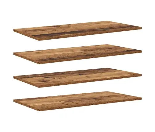 Grāmatu Plaukta Dēlis Ar Plauktu 4 Pcs Brūna 100 X 40 X 1.5Cm Vidaxl