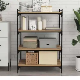 Grāmatplaukta Paneļa 4 Pcs Brūna 80 X 40 X 1.5 Cm Vidaxl