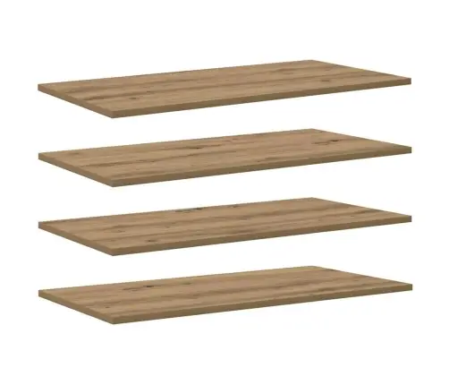 Grāmatu Plaukta Dēlis Ar Plauktu 4 Pcs Brūna 100 X 40 X 1.5Cm Vidaxl