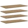 Grāmatu Plaukta Dēlis Ar Plauktu 4 Pcs Brūna 100 X 40 X 1.5Cm Vidaxl