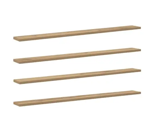 Raamatute Riiuli Plaat 4 Pcs Pruun 100 X 10 X 1.5 Cm Tehispuit Raamatute Riiuli Plaat 4 Pcs Pruun 100 X 10 X 1.5 Cm Tehispuit
