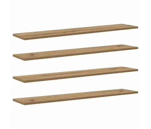 Grāmatu Plaukta Dēlis Ar Plauktu 4 Pcs Brūna 100 X 40 X 1.5Cm Vidaxl