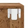Sienas Skapis 2 Pcs Vecs Koks 37 X 37 X 37 Cm Inženierijas Koks Vidaxl