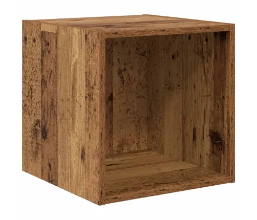 Sienas Skapis 2 Pcs Vecs Koks 37 X 37 X 37 Cm Inženierijas Koks Vidaxl