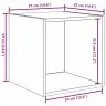 Sienas Skapis 2 Pcs Vecs Koks 37 X 37 X 37 Cm Inženierijas Koks Vidaxl