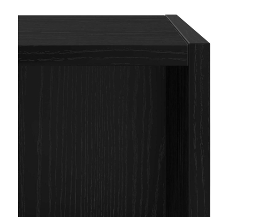 Tv Skapītis Melns Ozols 37 X 37 X 72 Cm Inženierijas Koks Vidaxl