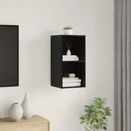 Telerikapp Must Tamm 37 X 37 X 72 Cm Tehispuit