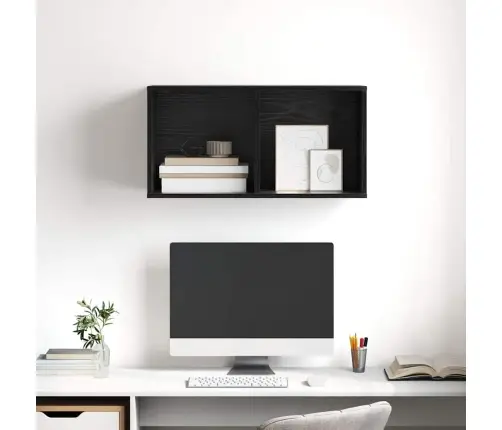 Tv Spinta Juoda Ąžuolo 37 X 37 X 72 Cm Apdirbta Mediena