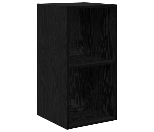 Tv Skapītis Melns Ozols 37 X 37 X 72 Cm Inženierijas Koks Vidaxl