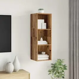 Tv Skapītis Vecs Koks 37 X 37 X 107 Cm Inženierijas Koks Vidaxl