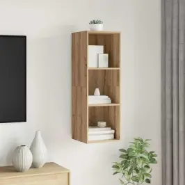 Tv Skapītis Amatnieku Ozola 37 X 37 X 107 Cm Inženierijas Koks Vidaxl