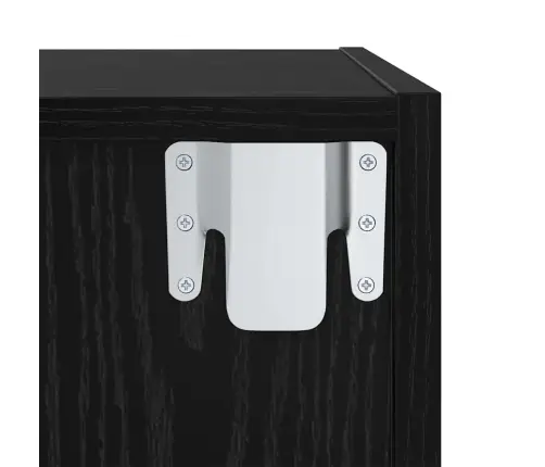 Telerikapp Must Tamm 37 X 37 X 107 Cm Tehispuit