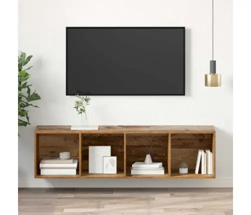 Tv Spinta Sena Mediena 37 X 37 X 142.5 Cm Apdirbta Mediena