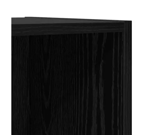 Tv Skapītis Melns Ozols 37 X 37 X 142.5 Cm Inženierijas Koks Vidaxl