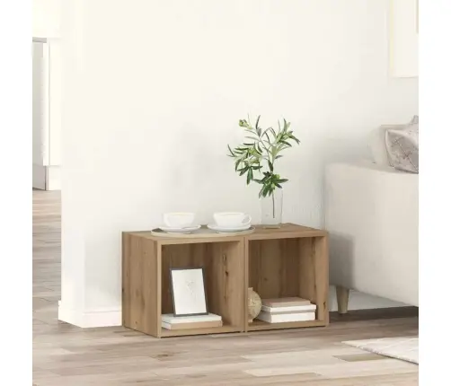 Televizora Skapīša 2 Pcs Brūna Vidaxl