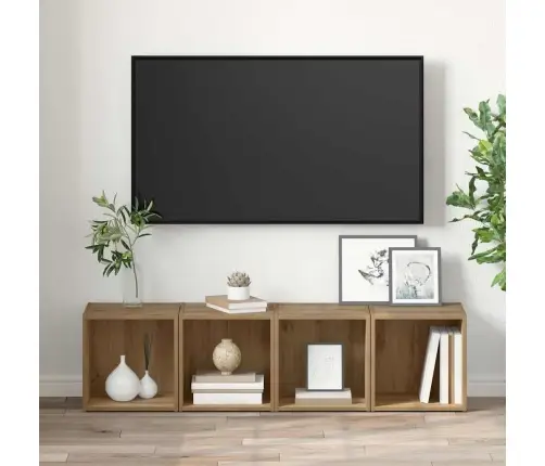 Televizora Skapīša 2 Pcs Brūna Vidaxl