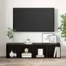 Televizora Skapīša Melna Vidaxl