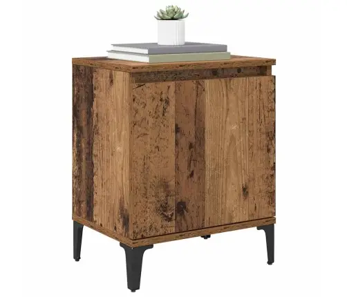 Šalia Lovos Spintelė Sena Mediena 40 X 30 X 50 Cm