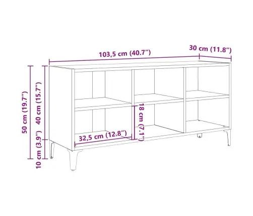 Telerikapi Komplekt Pruun 69,5 X 30 X 50 Cm Tehispuit