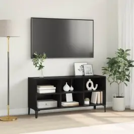 Televizoriaus Spintelė Juoda 69.5 X 30 X 50 Cm Apdirbta Mediena