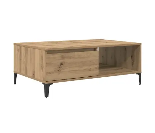 Kafijas Galdiņš Ar Plauktu Ar Uzglabāšanu Ar Durvīm Amatnieku Ozola 90 X 60 X 35 Cm Vidaxl