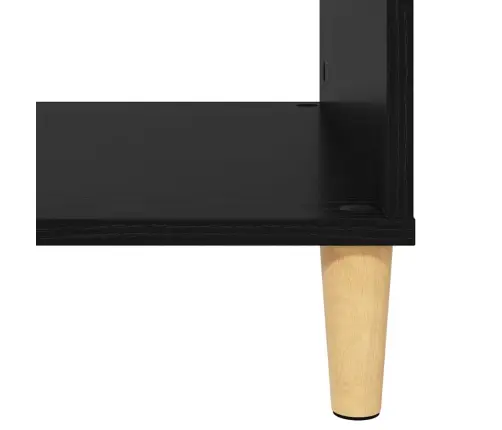 Ar Uzglabāšanu Ar Durvīm Melns Ozols 103.5 X 60 X 35 Cm Inženierijas Koks Vidaxl