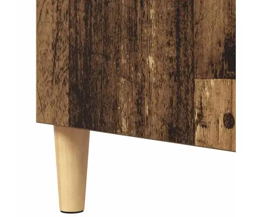 Puse Ar Plauktu Vecs Koks 57 X 35 X 90 Cm Inženierijas Koks Vidaxl