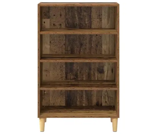 Puse Ar Plauktu Vecs Koks 57 X 35 X 90 Cm Inženierijas Koks Vidaxl